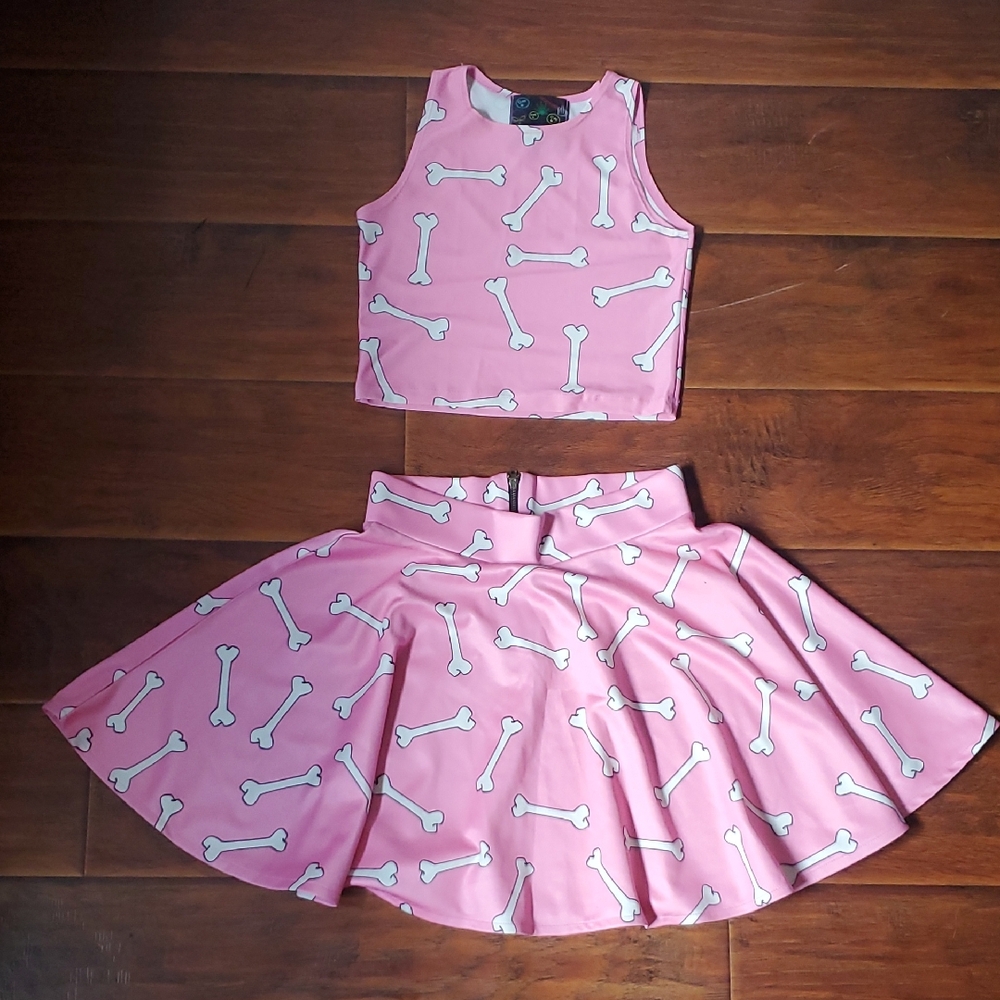 Omighty Crop Top and Skirt Set